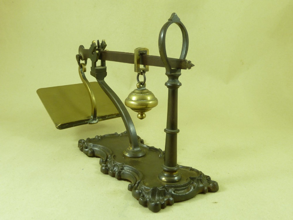 Steelyard Postal Scales Letter Balance Brass Rococo S.P.&SONS View IV