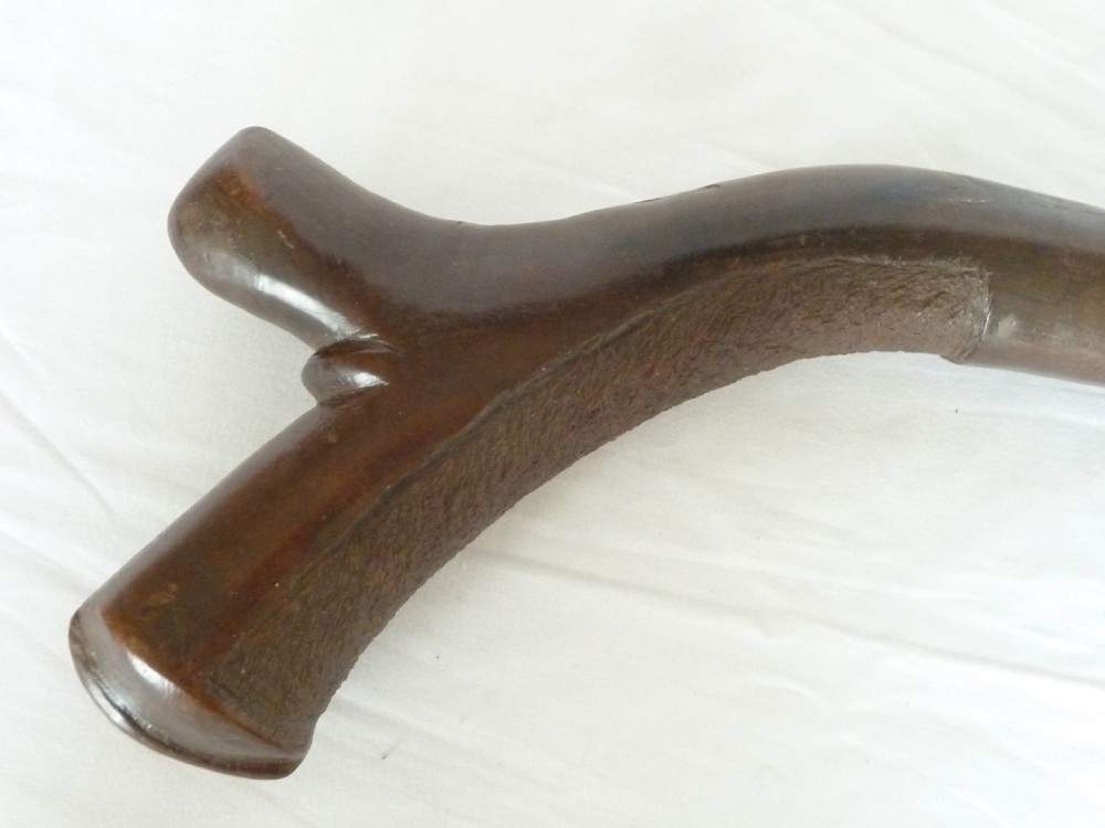 Fiji Island Oceanic Tribal Gun Stock War Club Gatawaka Kiakavo Carved Hardwood View III