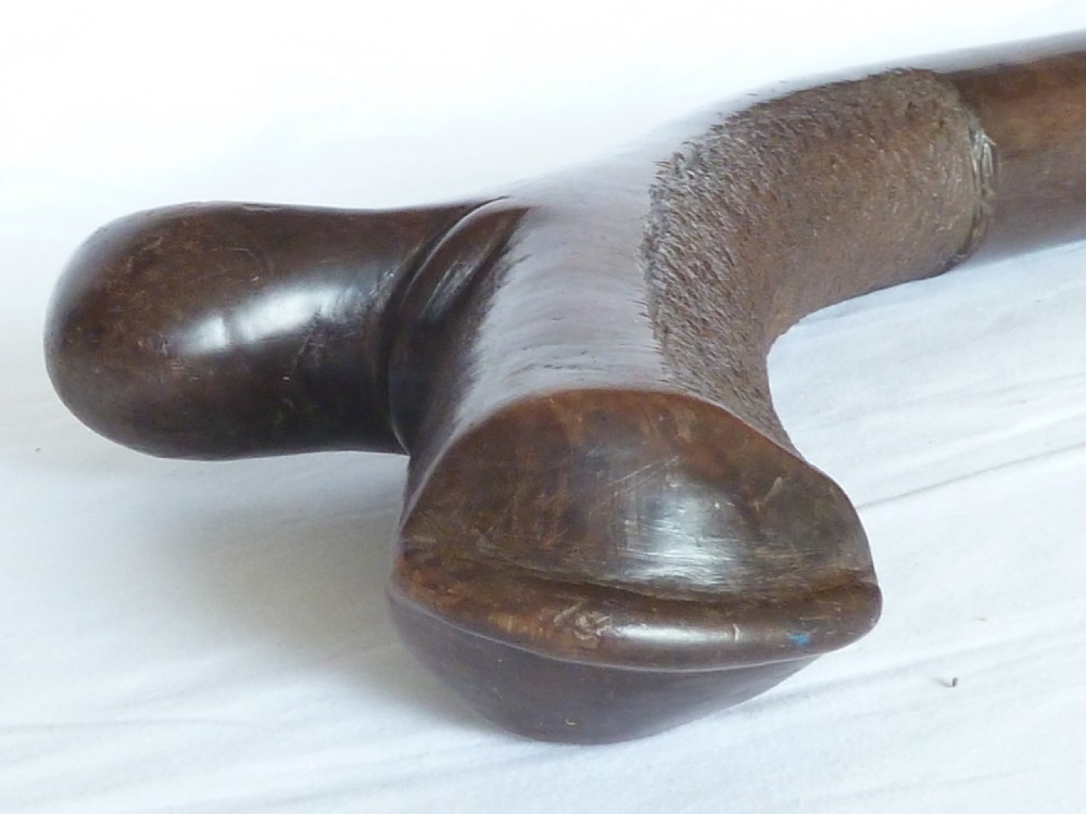 Fiji Island Oceanic Tribal Gun Stock War Club Gatawaka Kiakavo Carved Hardwood View IV
