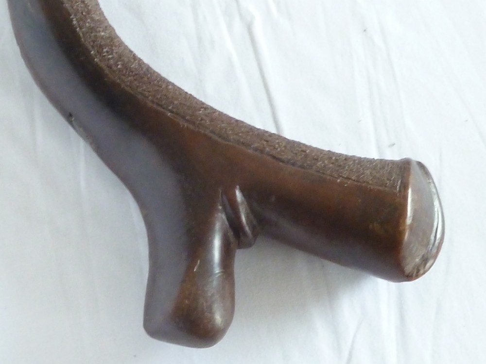 Fiji Island Oceanic Tribal Gun Stock War Club Gatawaka Kiakavo Carved Hardwood View V