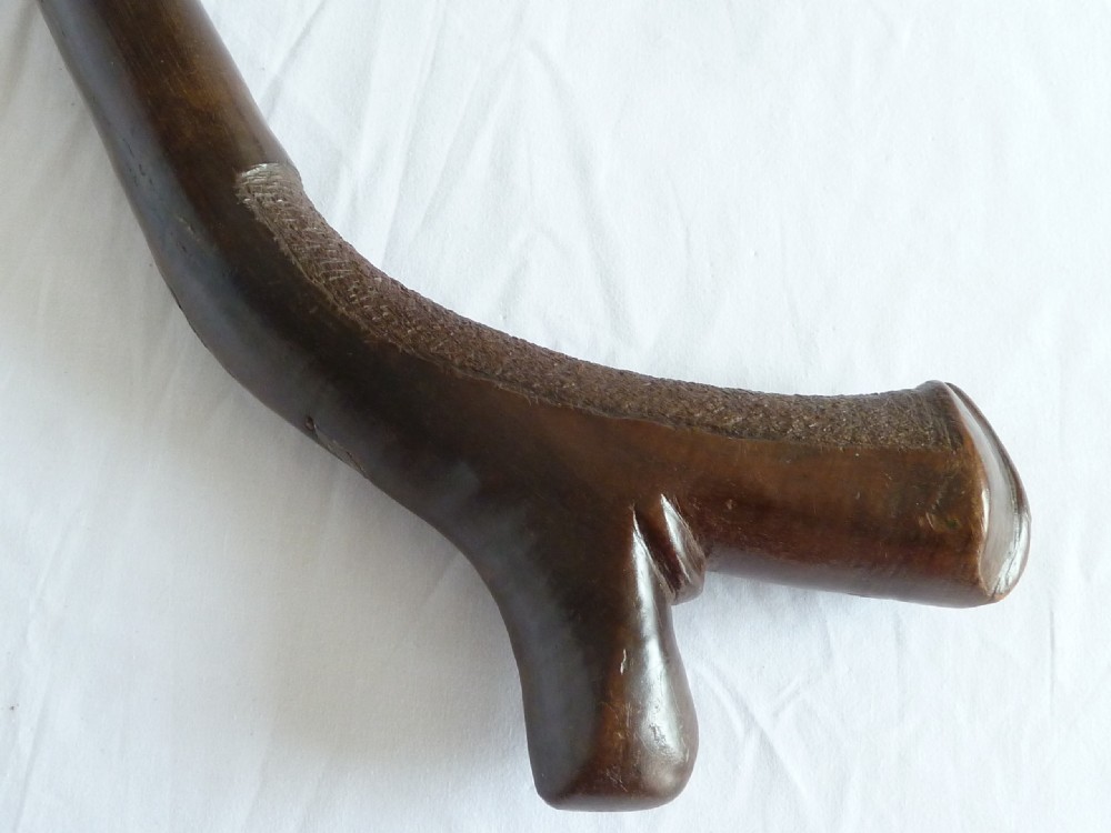 Fiji Island Oceanic Tribal Gun Stock War Club Gatawaka Kiakavo Carved Hardwood View VI