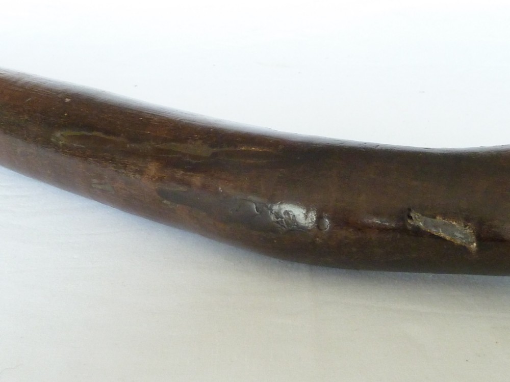 Fiji Island Oceanic Tribal Gun Stock War Club Gatawaka Kiakavo Carved Hardwood View IX