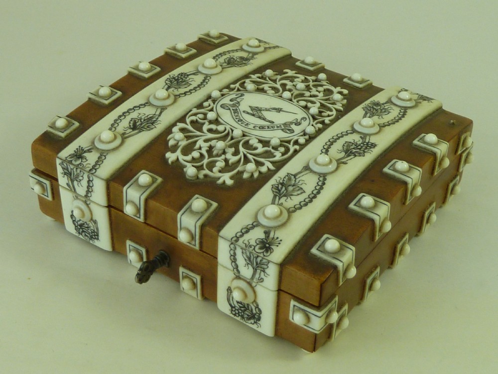 Gaming Tokens Counters Vizagapatam Anglo Indian Ivory Box Sandalwood