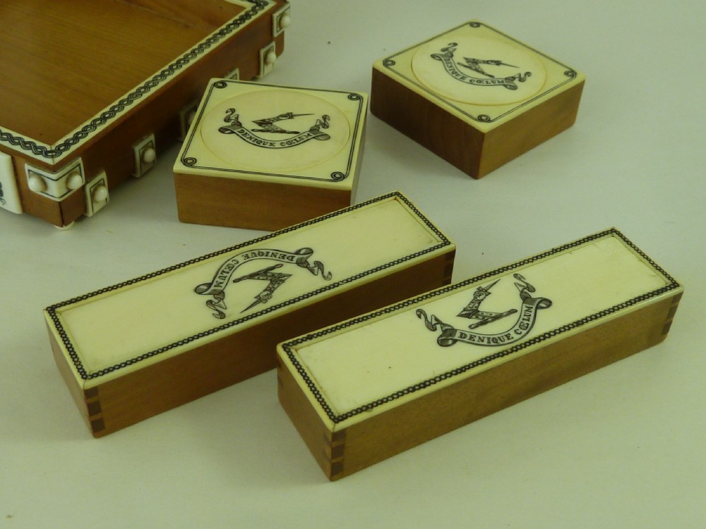 Gaming Tokens Counters Vizagapatam Anglo Indian Ivory Box Sandalwood View IX