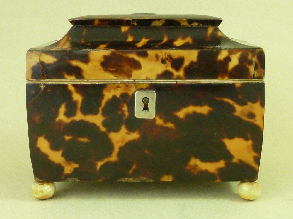 Georgian Tortoiseshell Tea Caddy