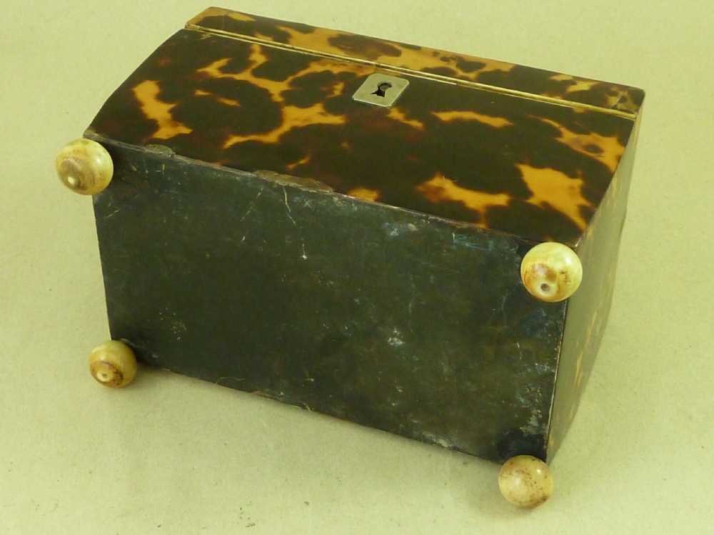 Georgian Tortoiseshell Tea Caddy View VI