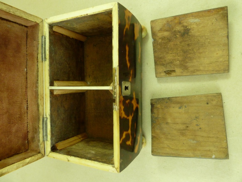 Georgian Tortoiseshell Tea Caddy View VIII