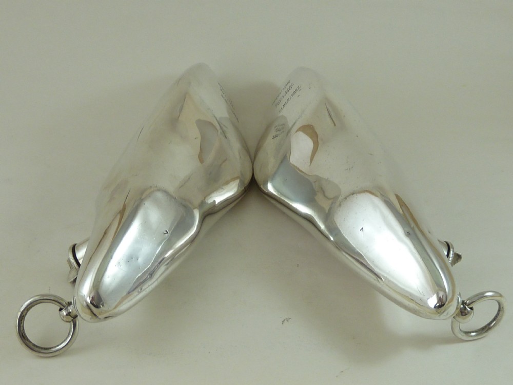 Silver Plate Shoe Heaters Warmers Smiths Patent Vernu View V