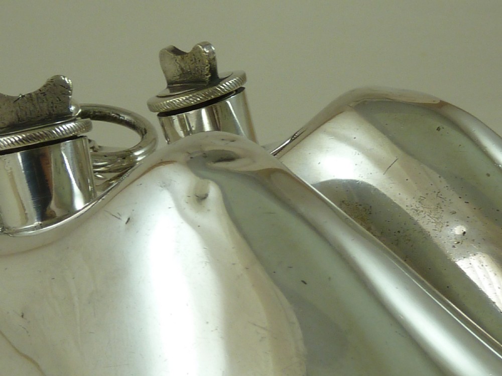 Silver Plate Shoe Heaters Warmers Smiths Patent Vernu View VII