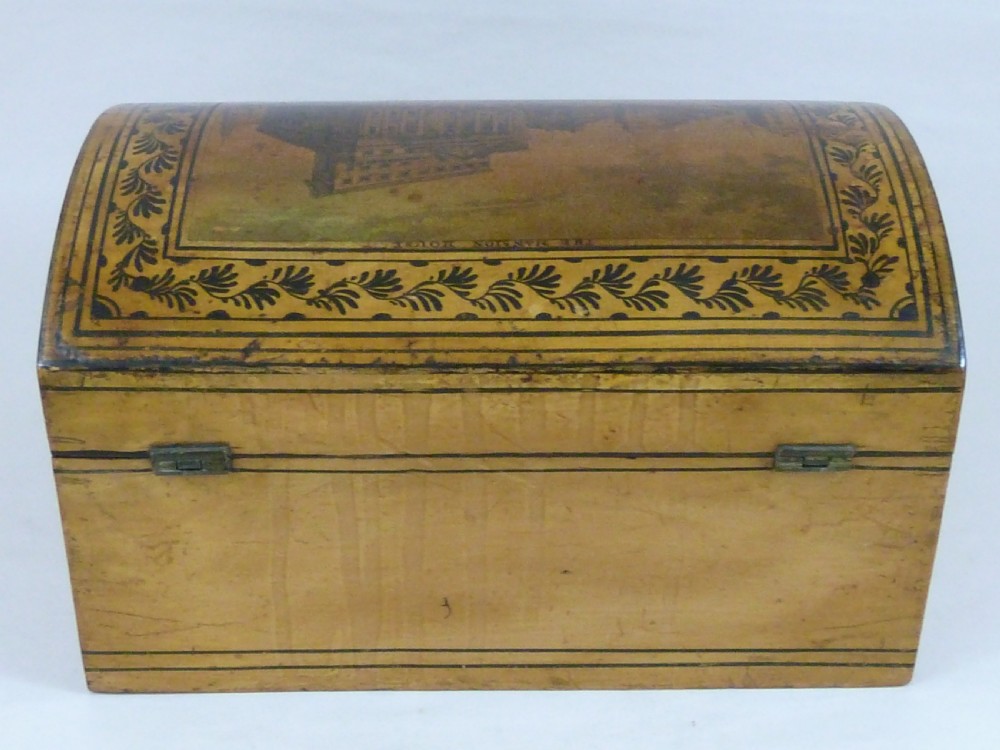 Tunbridge Ware Mansion House London Whitewood Penwork Souvenir View V