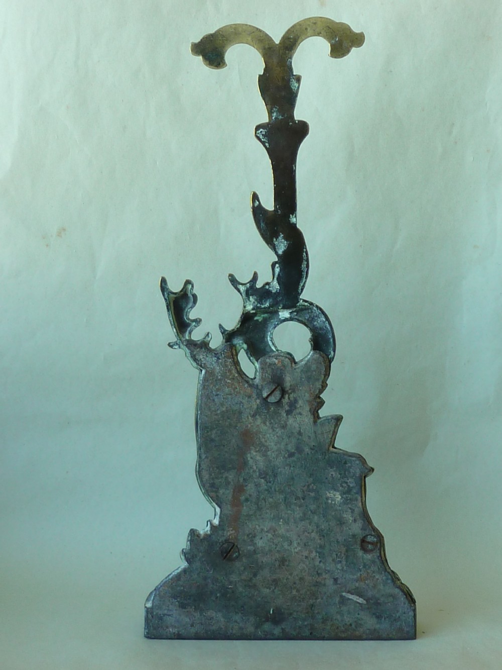 Victorian Brass Stag Cast Iron Door Stop Deer View III