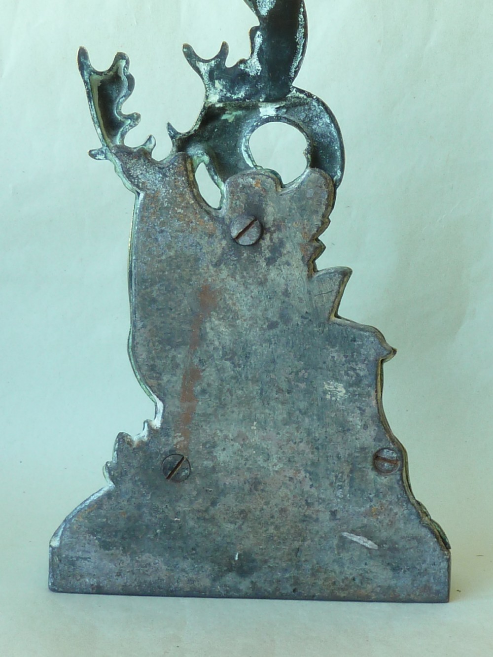 Victorian Brass Stag Cast Iron Door Stop Deer View IV