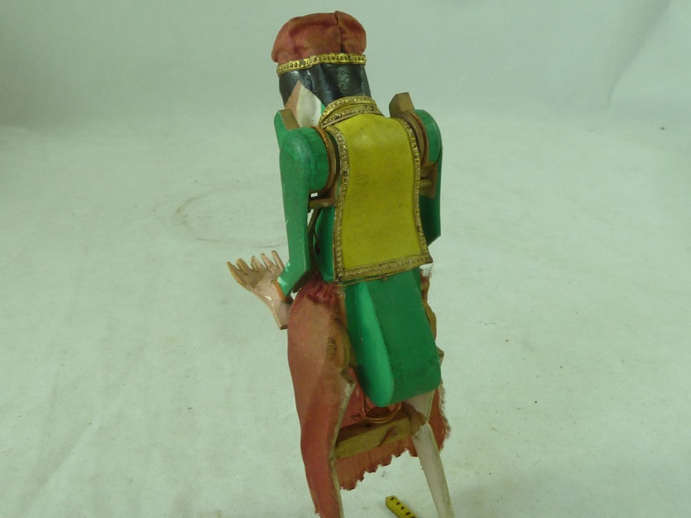 1840 German Tumbling Acrobat Gravity Toy Steps Papered Automaton View V