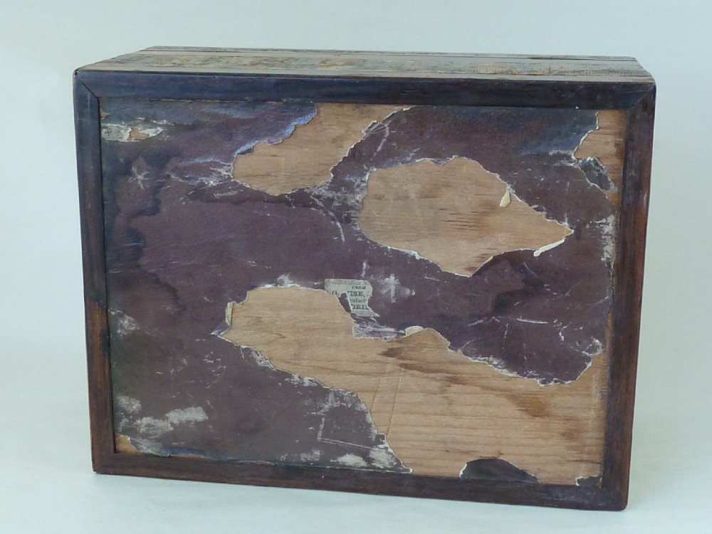 Tunbridge Ware Shakespeares Birthplace Stationary Box G Wise Makers Label English View VI