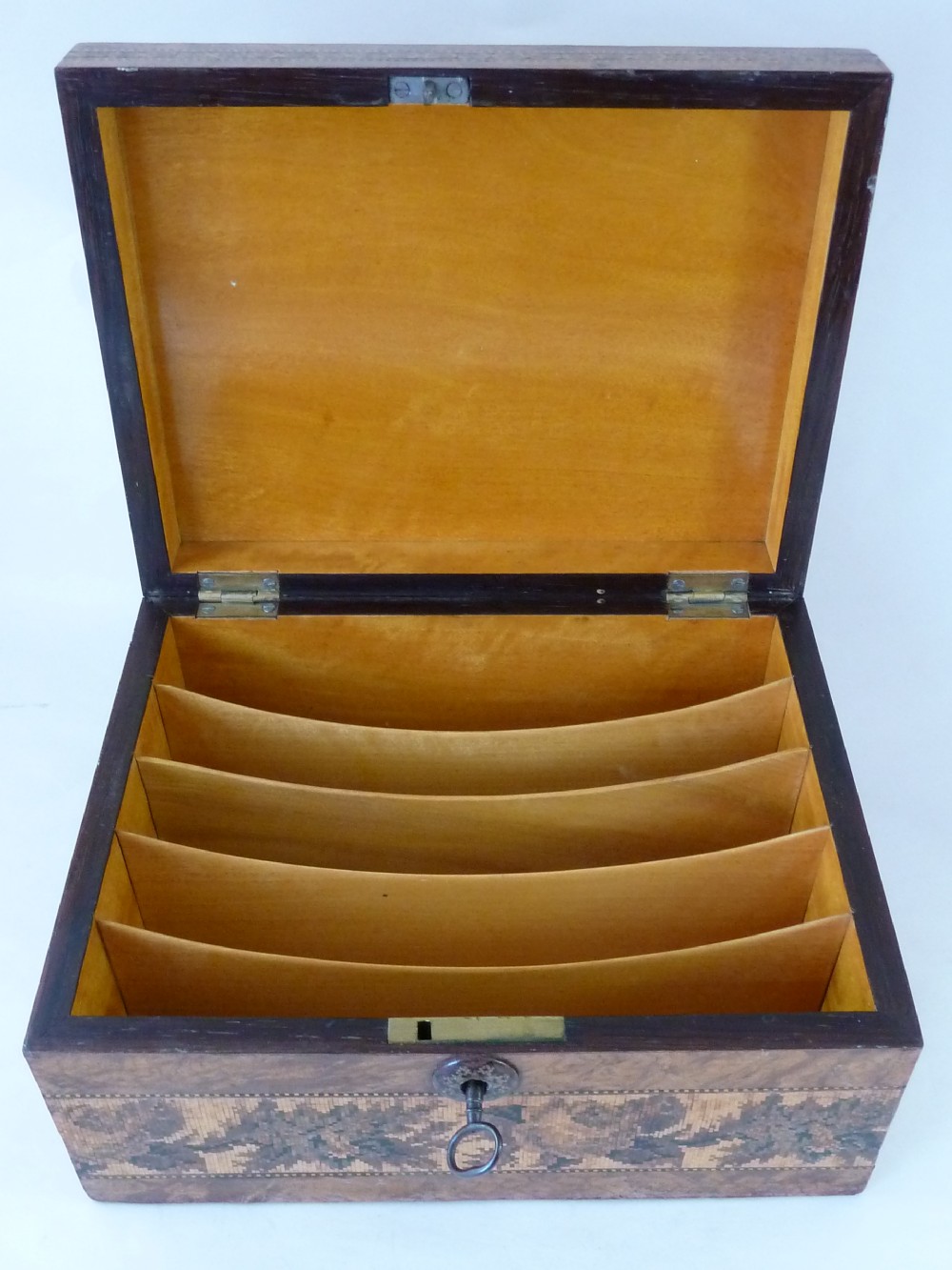 Tunbridge Ware Shakespeares Birthplace Stationary Box G Wise Makers Label English View IX