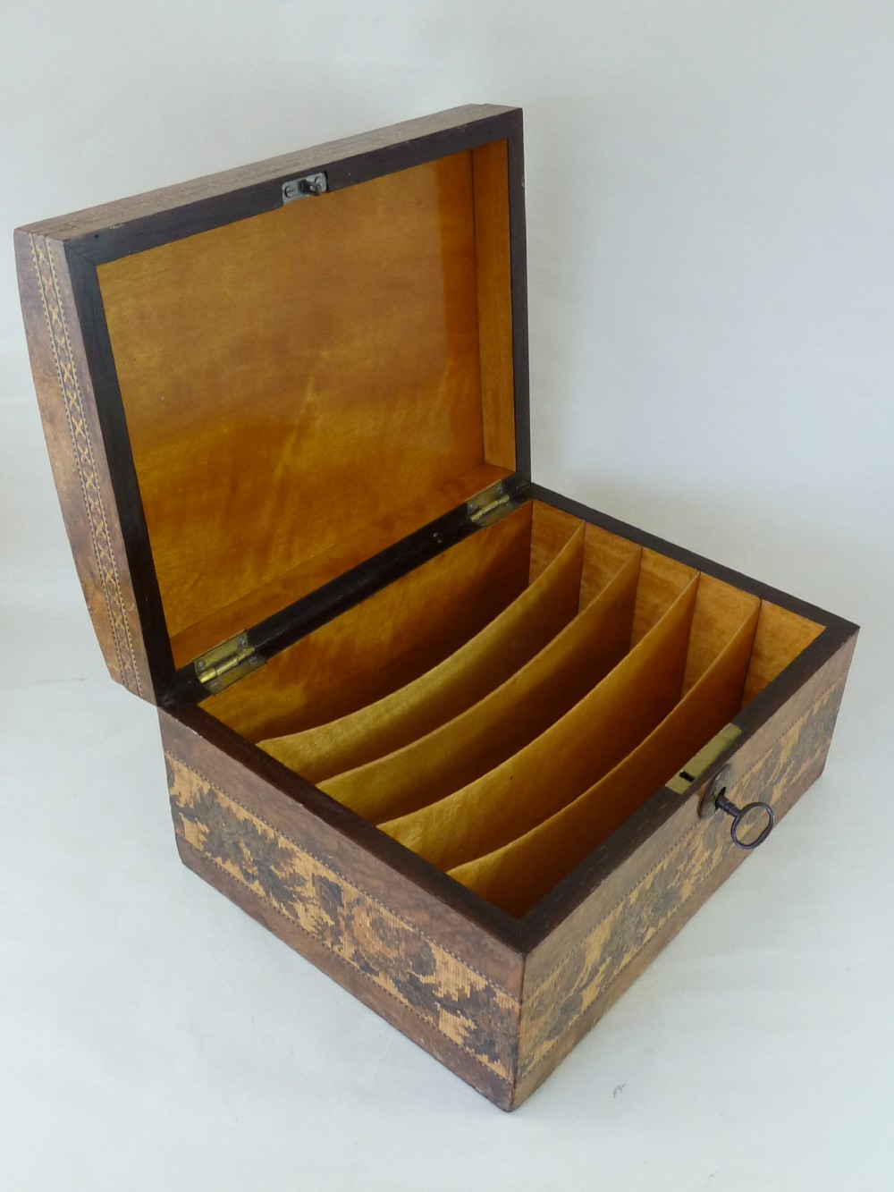 Tunbridge Ware Shakespeares Birthplace Stationary Box G Wise Makers Label English View X