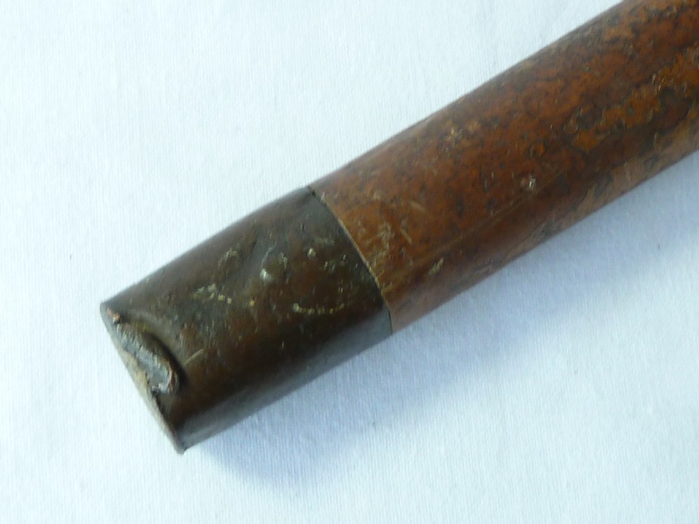 1698 Turned Ivory Malacca Walking Stick English Cane Silver Dated Peter Pilote View X