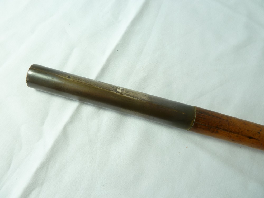 17th Century Turned Ivory Pique Malacca Walking Stick English Cane Silver View VIII