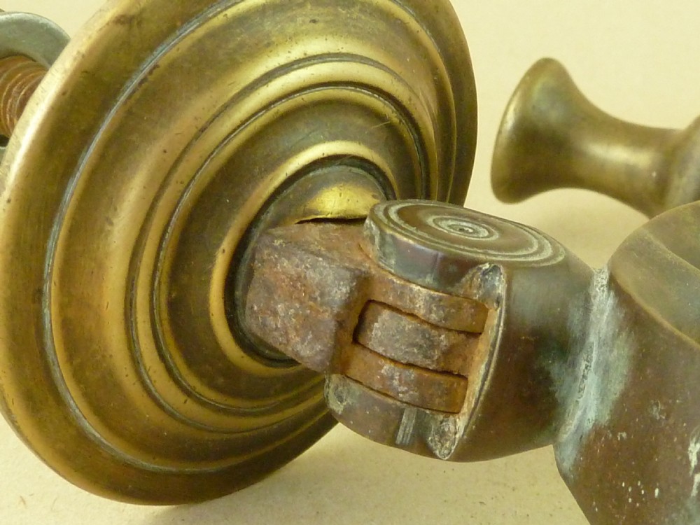 Large English Georgian Brass 'Doctors' Door Knocker View V