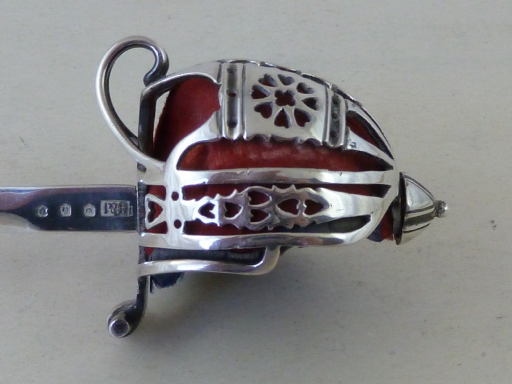Scottish Broad Sword Basket Hilt Desk Ornament Letter Opener Edinburgh 1919 View V