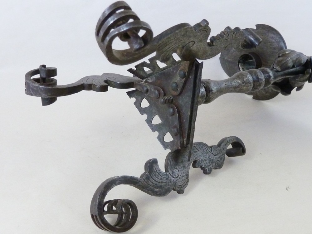 Austrian Candle Holder Vienna Wrought Iron Candlestick Wax Taper Stand View V