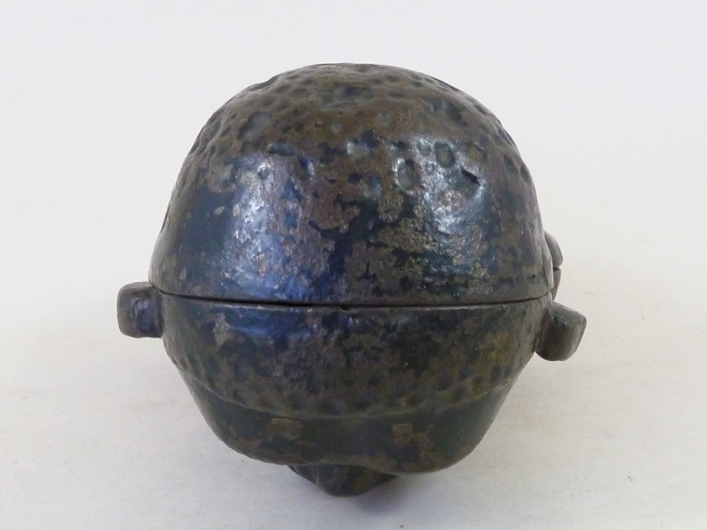Original Young Jolly Still Bank English Cast Iron Painted Antique View VI