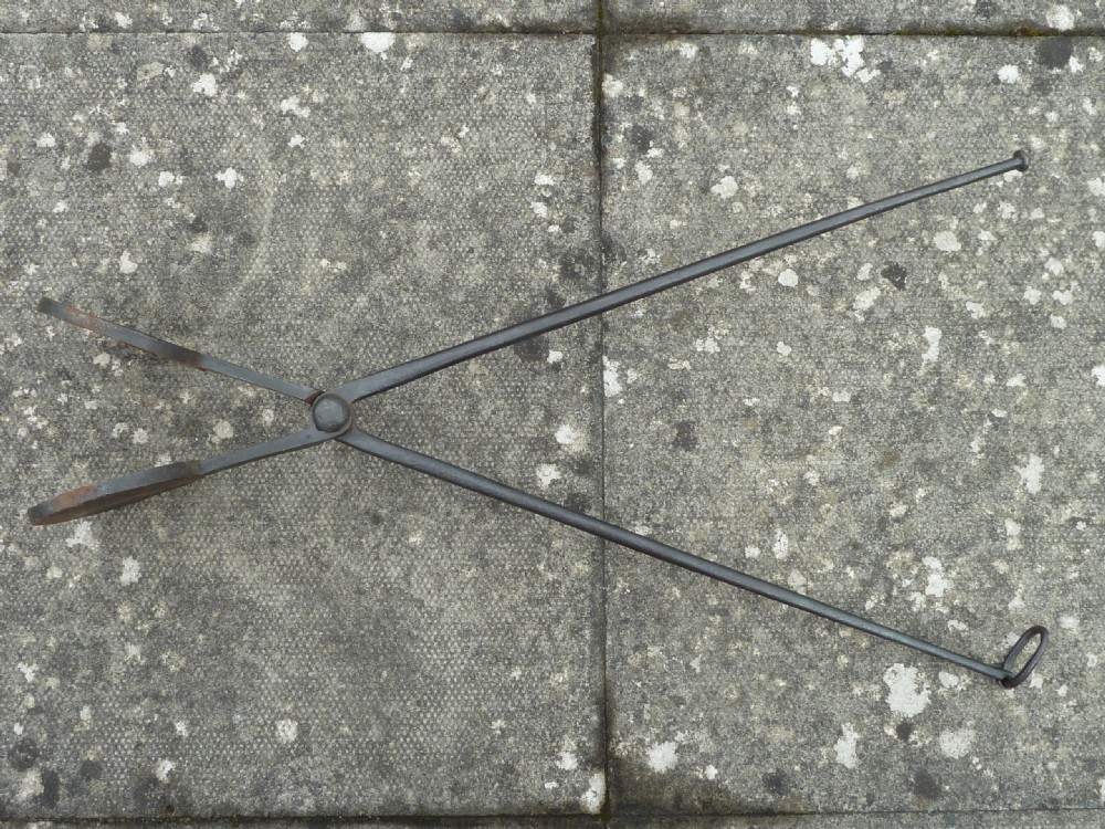 Wafer Tongs Press Wrought Iron Long Handled Communion Bread View IV