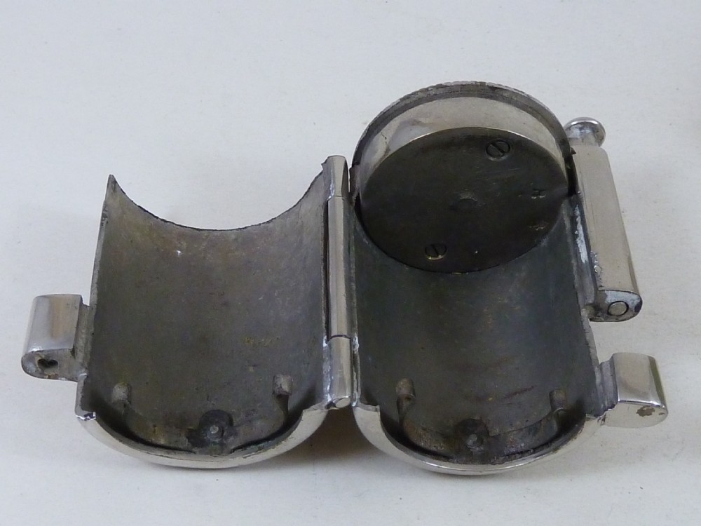 Boxed Burns's Patent Bottle Lock & Key Working Nickel Brass Victorian View IV