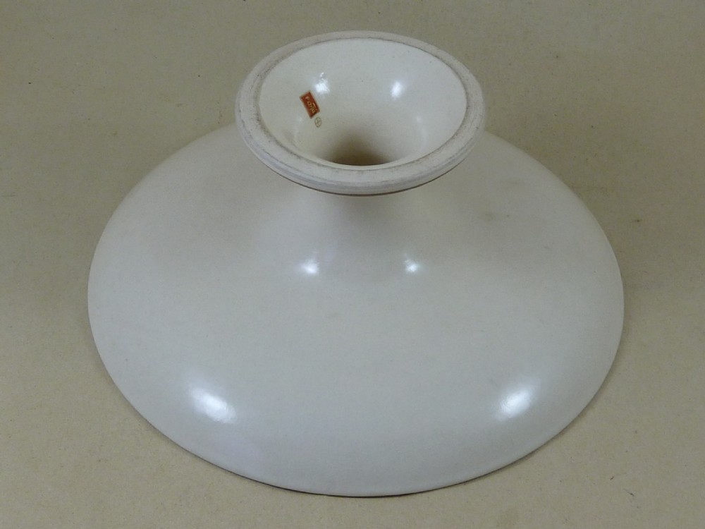 Antique Japanese Satsuma Meiji Pottery Tazza Footed Dish Marked Signed Ceramic View V