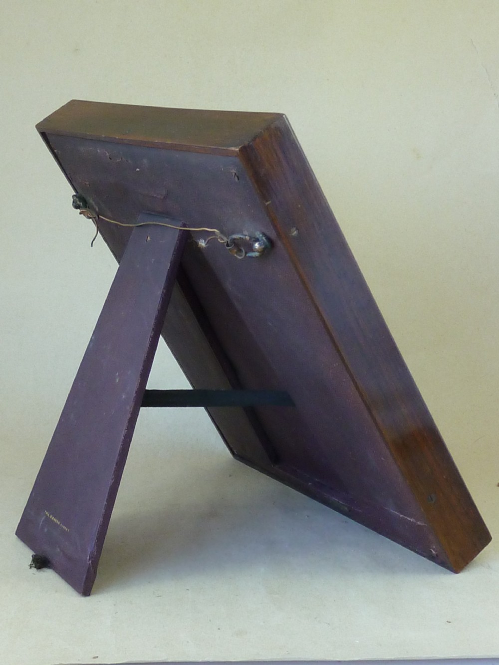 Victorian Rosewood Box Frame Easel Gesso Gilt Photo Miniature Picture View III