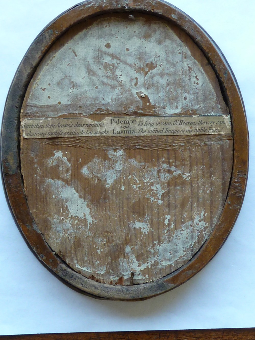 Georgian Reverse Glass Painted Small Print Palemon and Lavinia View IV