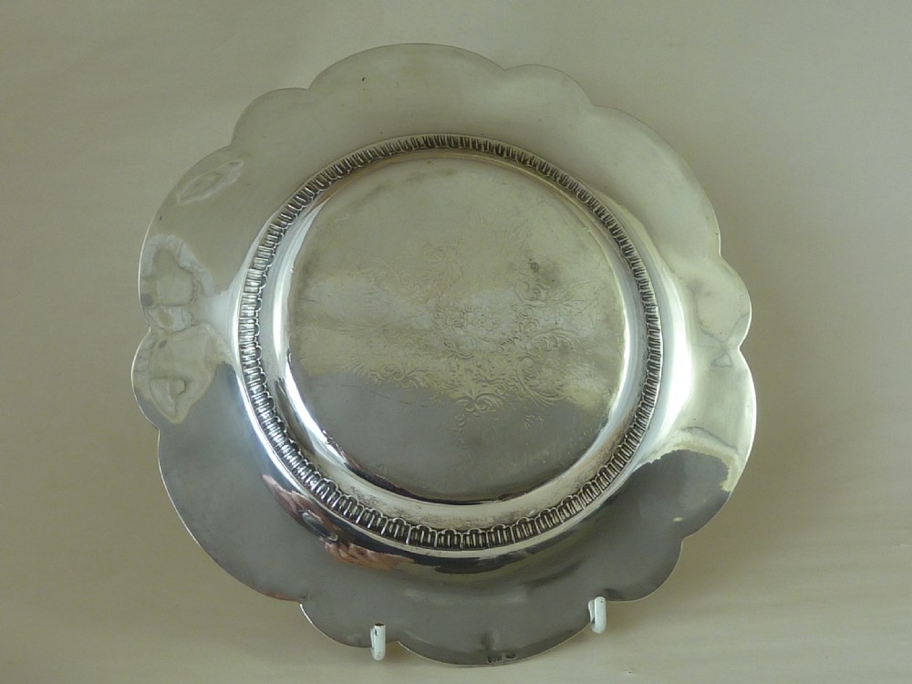 Ewer & Platter 800 Silver Coral Cabochon Italian Wine Jug Plate Renaissance Revival View III