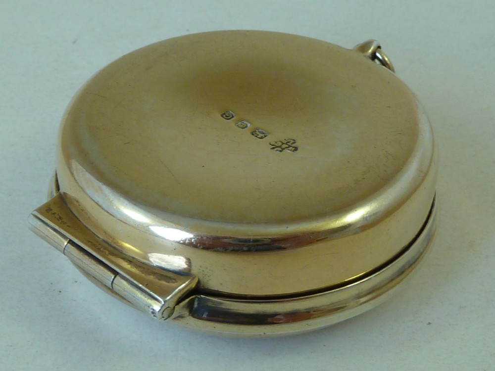1942 Wafer Bread Pyx Box Solid Sterling Silver Communion View II