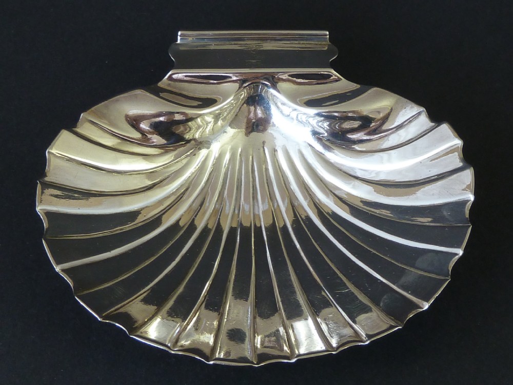 Georgian Butter Shell 1809 English Sterling Silver Scallop Dish View III