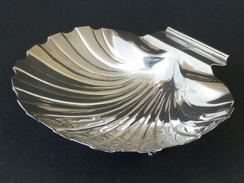 Georgian Butter Shell 1809 English Sterling Silver Scallop Dish View IV
