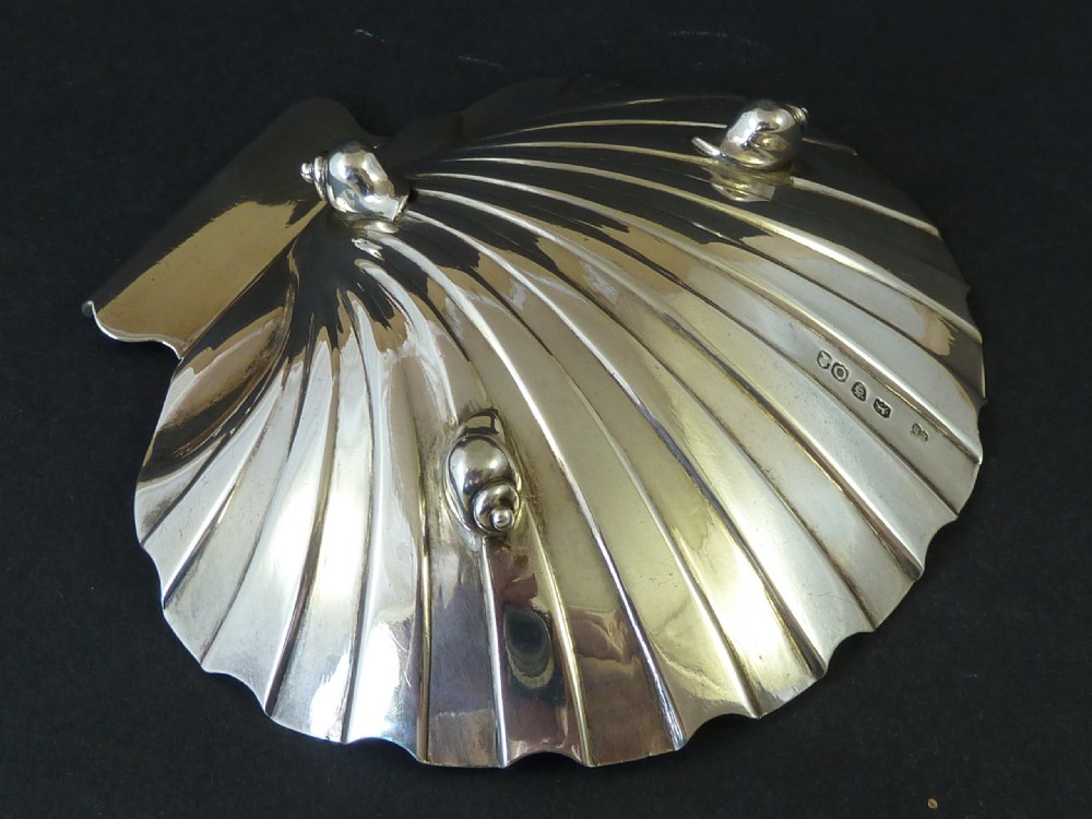 Georgian Butter Shell 1809 English Sterling Silver Scallop Dish View VI