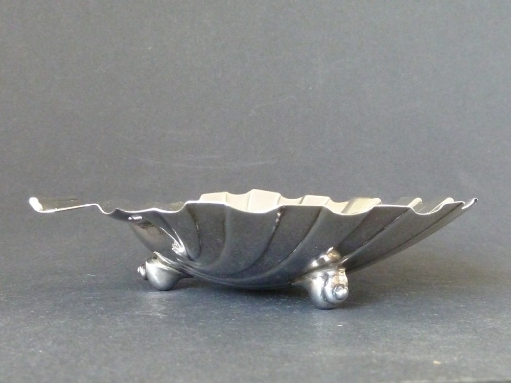 Georgian Butter Shell 1809 English Sterling Silver Scallop Dish View VIII