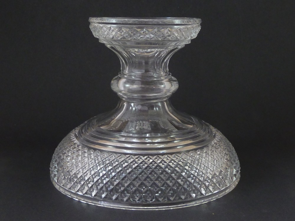 Regency Cut Glass Pineapple Stand Centrepiece Irish Georgian View II