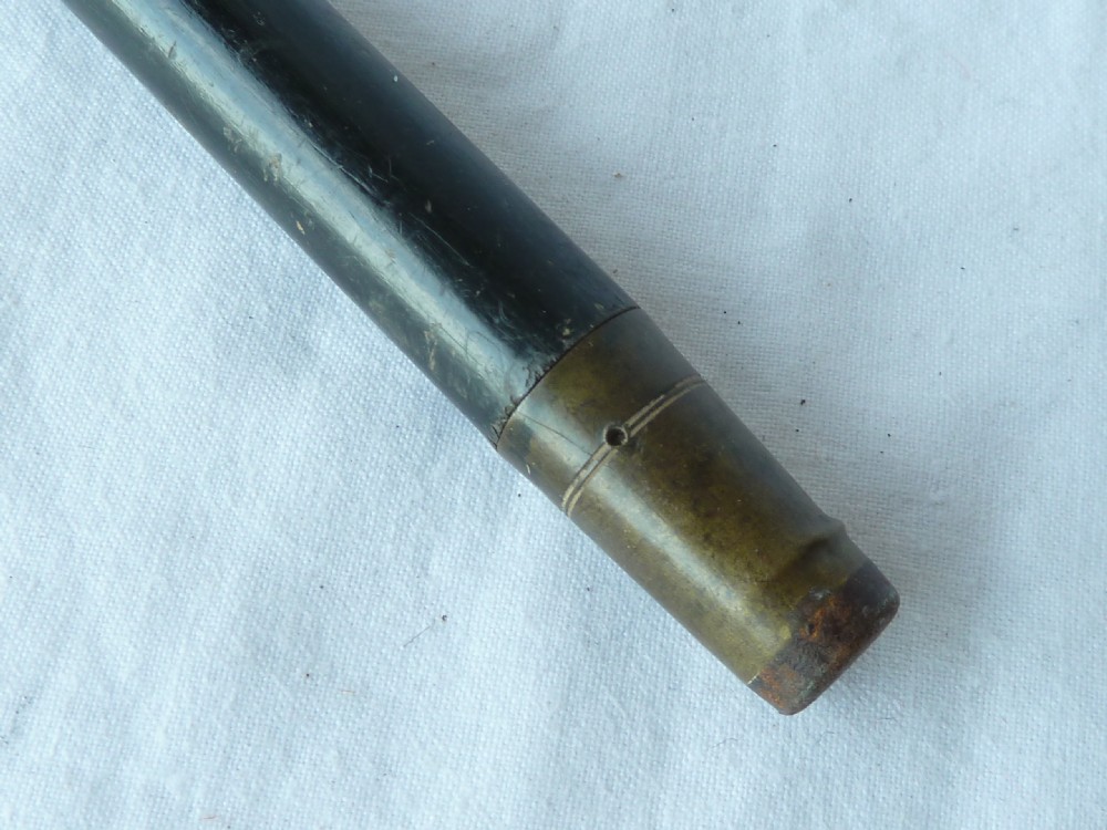 Georgian Gold Ebony Walking Stick Cane Wrist Cord English View IX