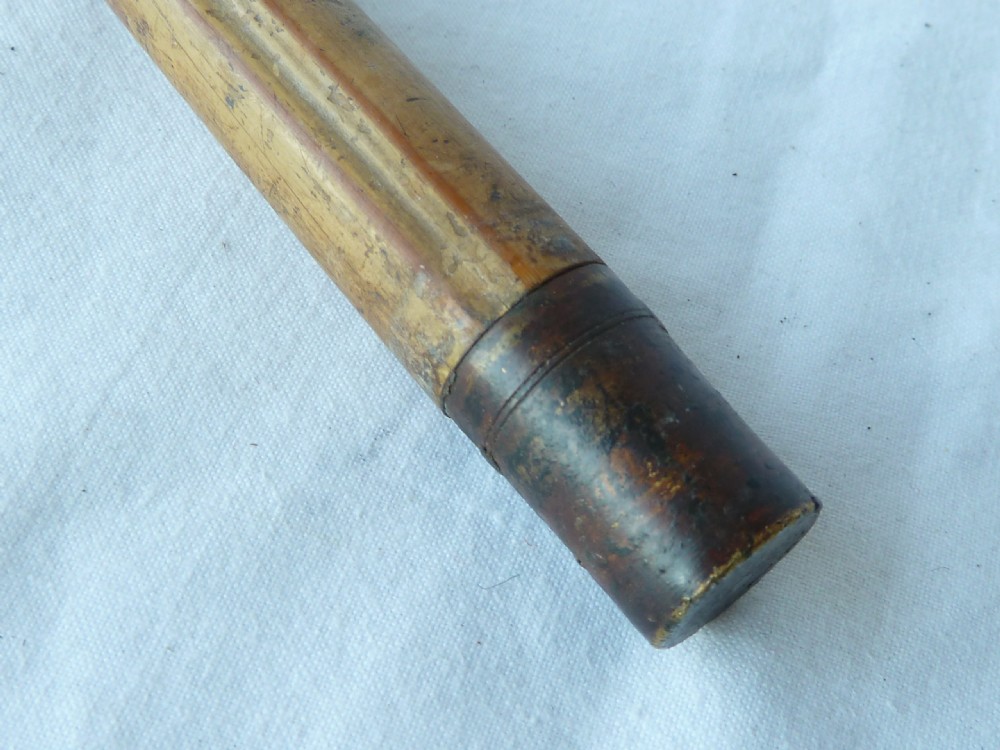 1890 Silver Handle Brigg Walking Stick Hallmarked Victorian Bamboo View VII