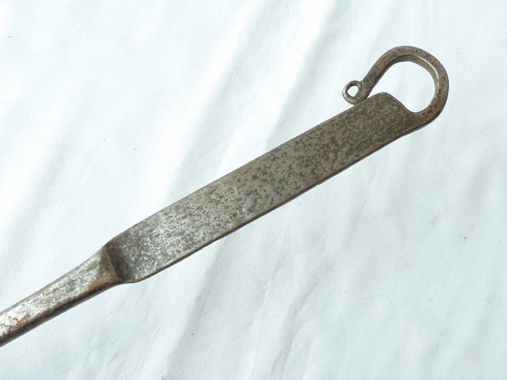 17th Century Steel Toasting Fork Flesh Wrought Iron Steel View IV