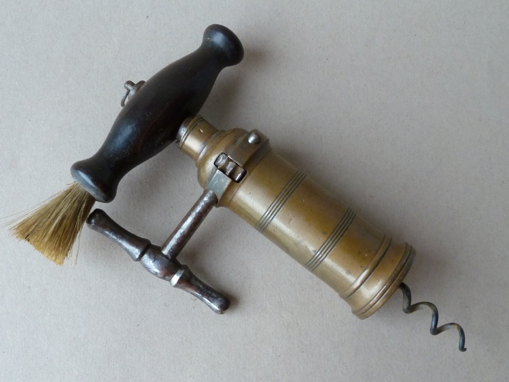 English Lund & Hipkins Corkscrew London Rack Bronze Rosewood Brush View III