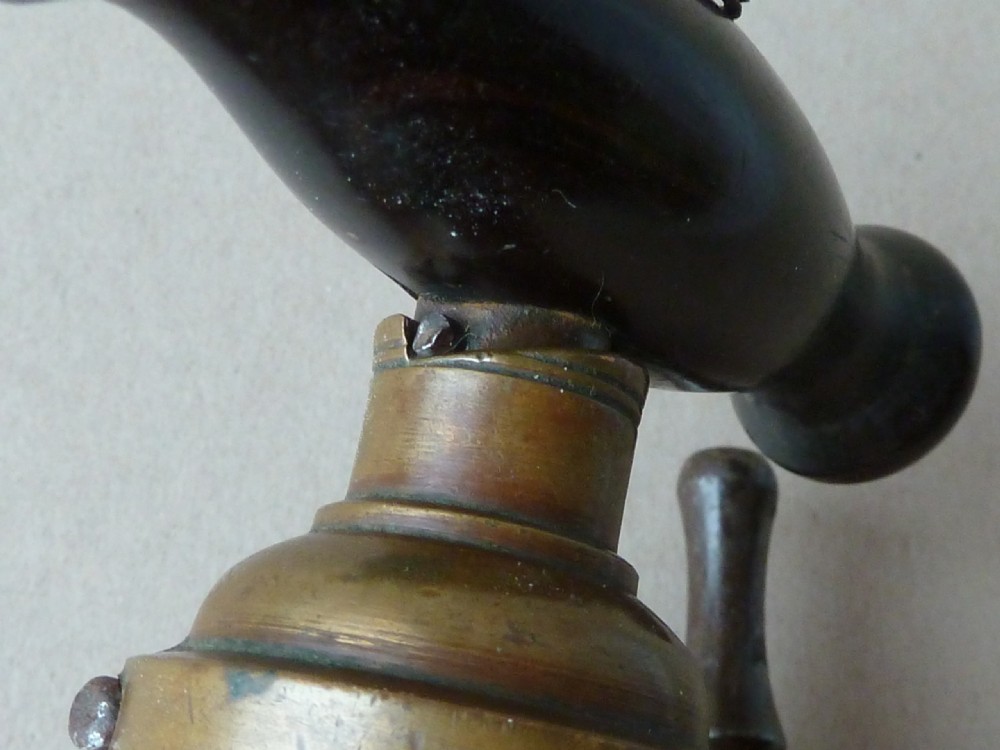 English Lund & Hipkins Corkscrew London Rack Bronze Rosewood Brush View IV