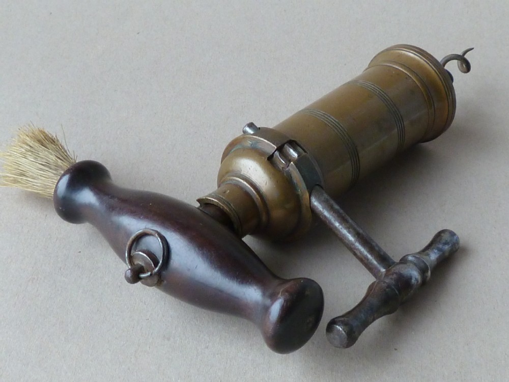 English Lund & Hipkins Corkscrew London Rack Bronze Rosewood Brush View VI