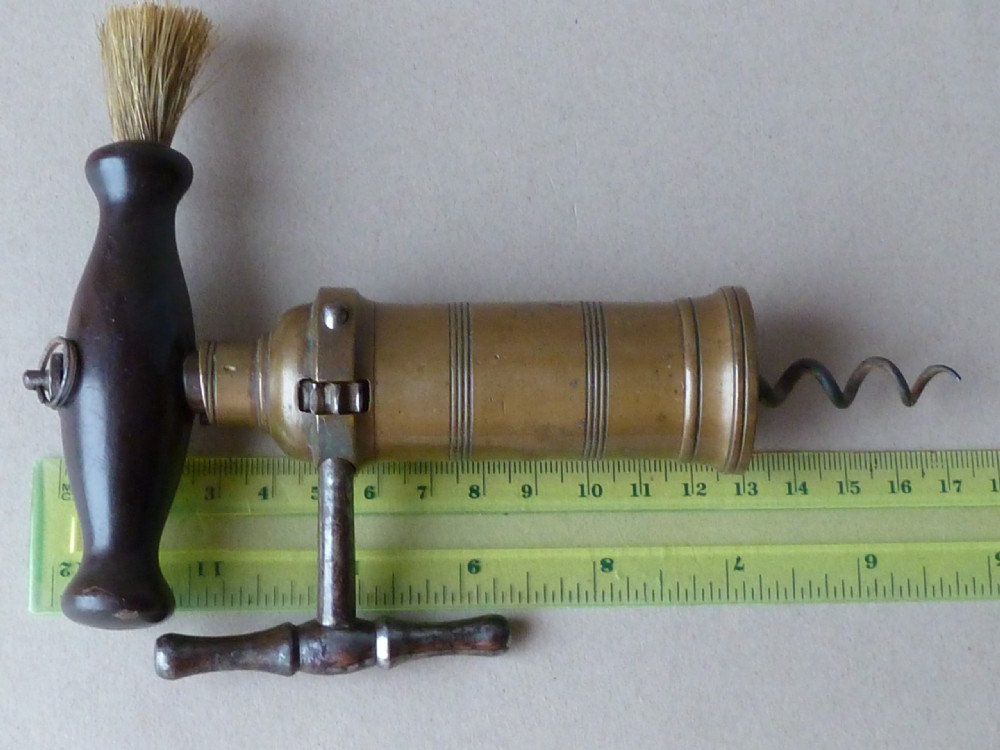 English Lund & Hipkins Corkscrew London Rack Bronze Rosewood Brush View VII
