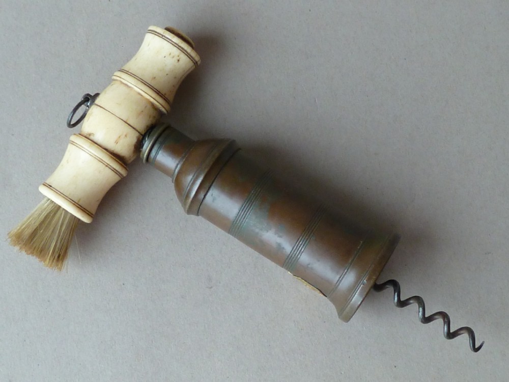 English Patent Thomason Dowler Corkscrew Bronze Bone View II