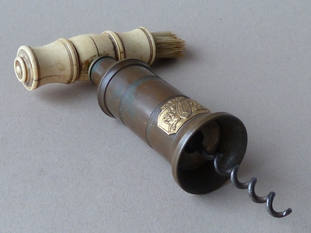 English Patent Thomason Dowler Corkscrew Bronze Bone View IV