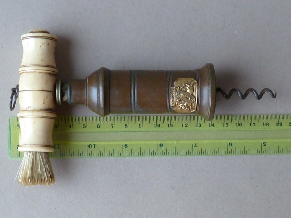 English Patent Thomason Dowler Corkscrew Bronze Bone View VII