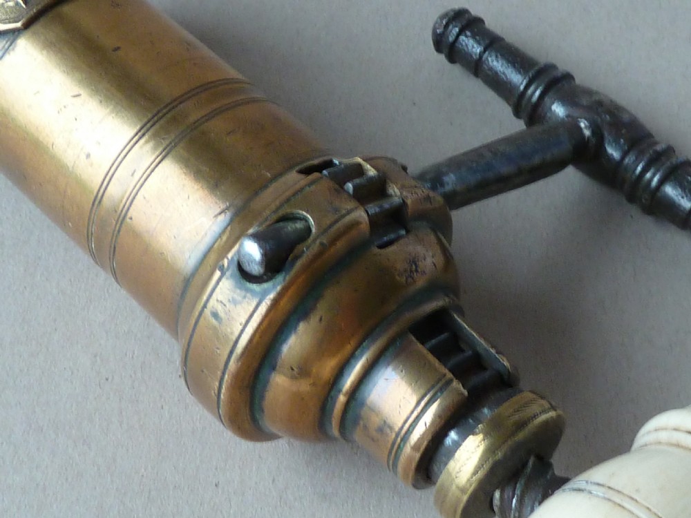 English Thomason Patent Kings Corkscrew London Rack Bronze Bone Brush  View IV