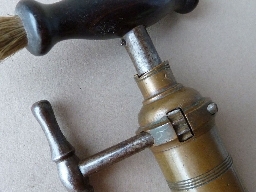 English Lund & Hipkins Corkscrew London Rack Bronze Rosewood Brush View II